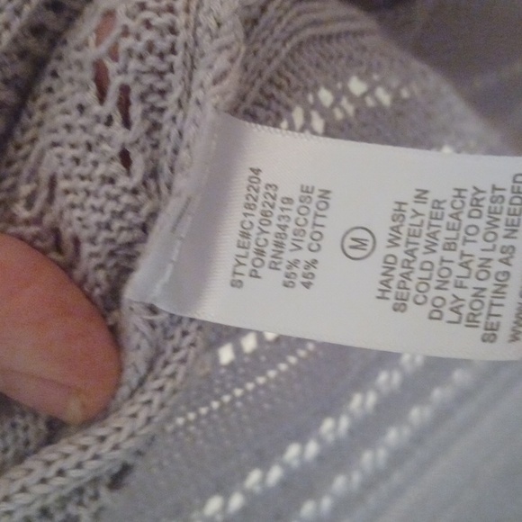 Cyrus long Cartigan sweater gray woman size medium - Picture 6 of 6